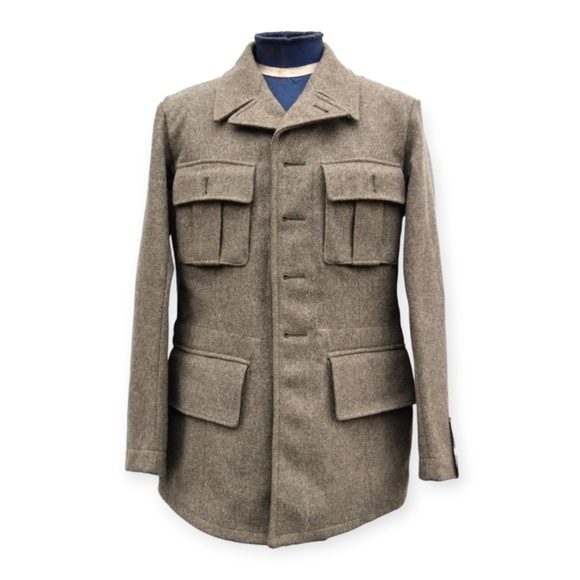 Vintage 1940s M39 Swedish Grey Wool Combat Jacket, Men's Surplus S-XL - Picture 3 of 5